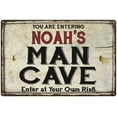thumbnail image 1 of NOAH'S Man Cave Sign Rustic Garage Decor Gift 8x12 Metal 108120035461, 1 of 1