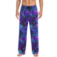 thumbnail image 7 of FORMRS Mens Pajama Pants with Pockets Cotton Sleepwear Lounge Bottoms Sizes S-2XL, Purple Mushrooms Pattern, 7 of 7