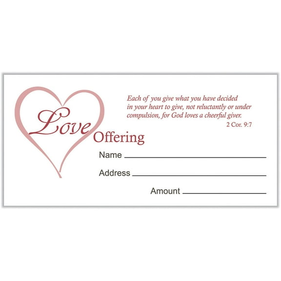 Swanson Offering Envelopes 100 CT Love Offering (Other)