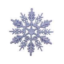 Christmas Snowflake Ornaments Plastic Glitter Snow Flakes Hanging Snowflakes for Winter Christmas Tree Decorations