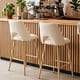 thumbnail image 2 of Juego de 2 Bancos Alto con Patas FurnitureR para Barra de Cocina Beige, 2 of 8