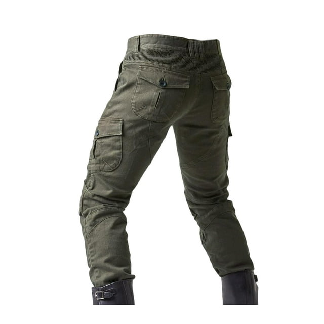 keepw Safe And Stylish Riding Jeans Motorcycle Pants For Protection Green JES-26Green XXL