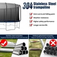 thumbnail image 3 of ARCTICSCORPION 16' Heavy Duty Stainless Steel Trampoline with Safety Enclosure, 3 of 5
