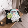 thumbnail image 5 of KLL Summer Gnome,Cute Gnome Decorative Throw Pillow Covers Velvet Soft for Couch Sofa Bedroom Living Room Outdoor (No pillow core)- 18"x18", 5 of 5