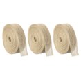thumbnail image 1 of Unique Bargains 3 Rolls Natural Burlap Fabric Ribbon 1 Inch Burlap Wired Ribbon Rustic Ribbon, 1 of 5