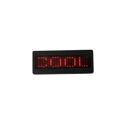 Programmable Sign (Bolan Programmable Scrolling Red LED Name Tag, Reusable Name Badge, PriceTag rechargeable ID Tag office magnetic name tags, MicroUSB programming Digital)