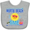 thumbnail image 3 of Inktastic Myrtle Beach Vacation Time Girls Baby Bib, 3 of 4