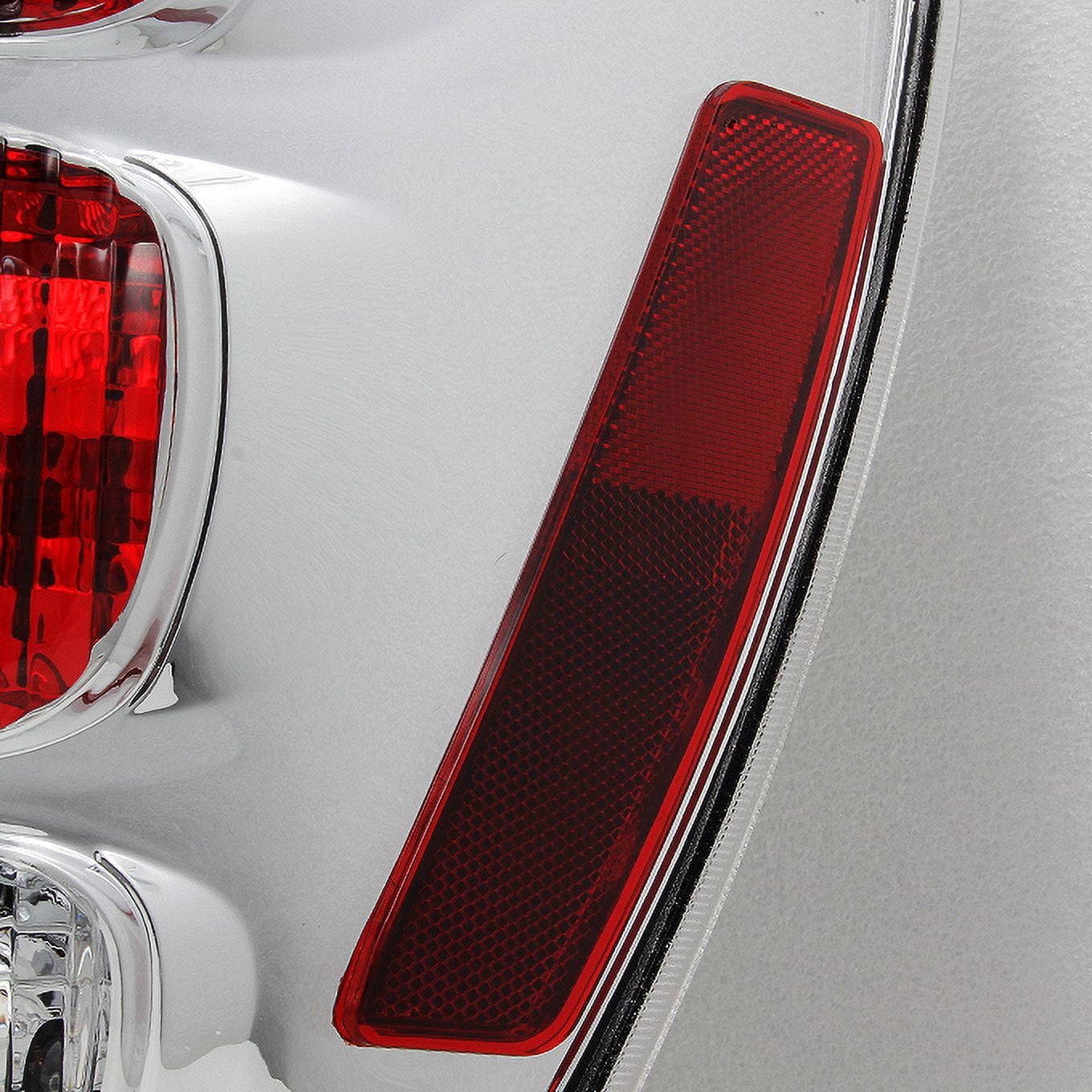 AKKON - For Chevy Equinox Rear Red Clear Tail Lights Brake Lamps Driver Left + Passenger Right Side Replacement