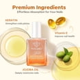 thumbnail image 3 of modelones Nail Strengthener, 8-in-One Nail Ridge Filler Base Coat Nail Polish Repair Nail Growth Treatment for Thin and Damaged Nails, Sparkling Champagne, 15ml, 3 of 10