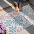 thumbnail image 4 of Blue and Pink Christmas Snowflake Pattern Door Rugs,Washable Non Slip Door Mats Indoor,Decorative Door Mats,Entry Mat Indoor for Entrance,Bedroom,Kitchen,Bathroom,20"x32", 4 of 6