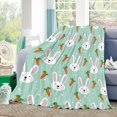 thumbnail image 5 of Shamrock St Patricks Day Throw Blanket Soft Warm Cozy Lightweight Decorative Blanket for Couch, Bed, Sofa, Travel 40x50 inch, 5 of 6