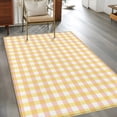 thumbnail image 3 of Buffalo Plaid Kitchen Runner Rug 2.7x5 Washable Runners for Hallway Non Slip Farmhouse Yellow Checkered Vintage Rustic Large Area Rug Indoor Carpet for Bathroom Laundry Entryway Bedroom Living Room, 3 of 9
