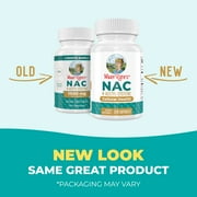 MaryRuths NAC Capsules Supplement, NAC 1000mg per Serving, Vegan, Gluten Free, Unisex, Adult Ages 18+, 120 ct, 60 Servings