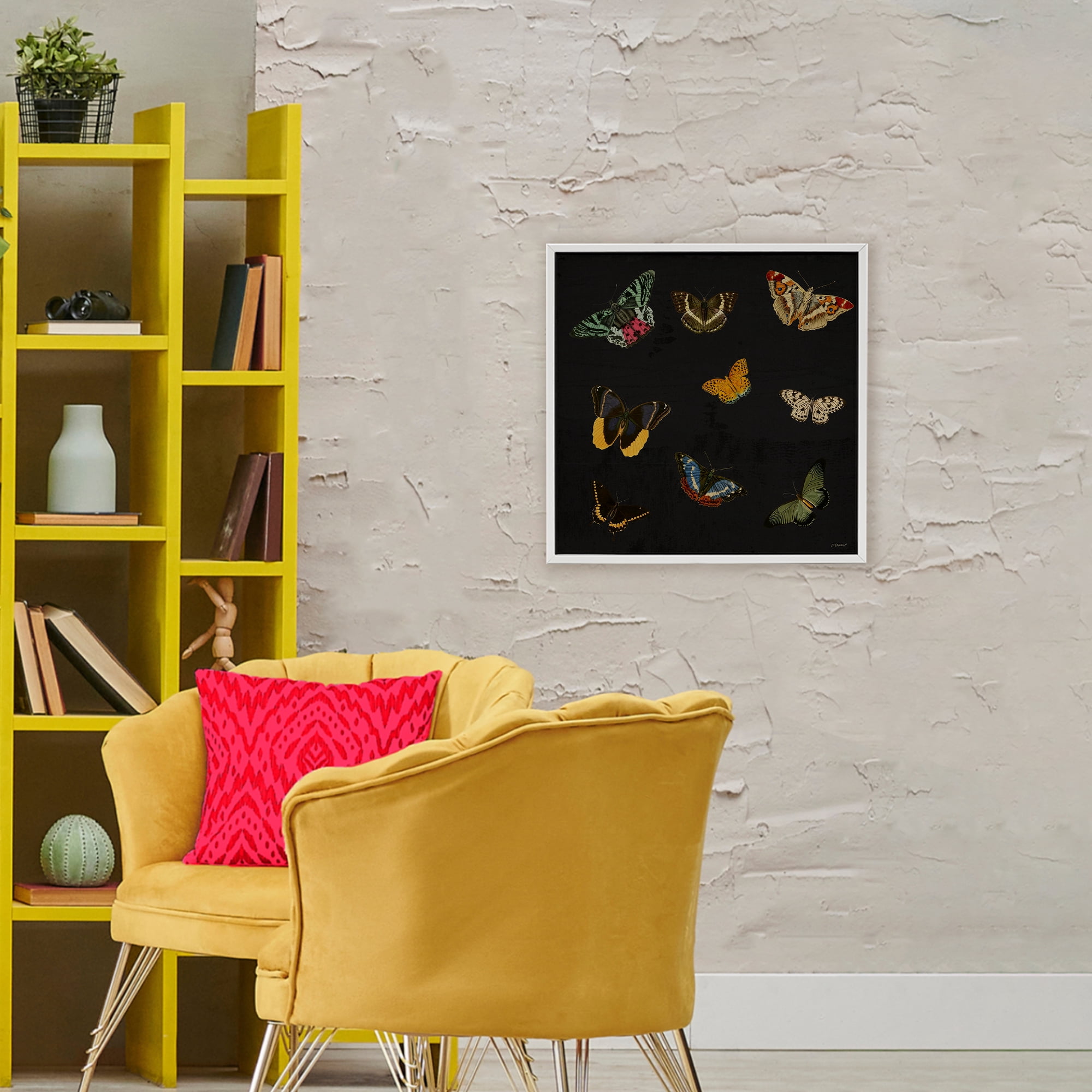 Stupell Industries Butterfly & Moth Collection White Framed Giclee Art, design by Dan Meneely
