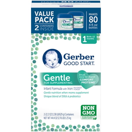 Gerber Good Start Gentle for Supplementing Powder Infant Formula- 22.2 Ounce - 2 Count Value Pack
