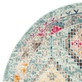 thumbnail image 6 of SAFAVIEH Madison Lanford Vintage Geometric Area Rug, Blue/Yellow, 6'7" x 6'7" Round, 6 of 8