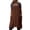 20# Khaki, variant on Women's Pinafore Square Apron Baking Cooking Gardening Works Cross Back Cotton/Linen Blend Dress with 2 Pockets,Brown S
