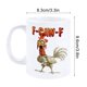 thumbnail image 2 of Taza de café con diseño de pollo y gallo para hombre y mujer, de cerámica de 11 oz, para té, regalo novedoso, para oficina, hogar, café, taza de café., 2 of 6