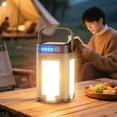 thumbnail image 3 of HUISZJ Camping Light, Solar Foldable Camping Lantern, Rechargeable Portable Flashlight Hanging Tent Light for Hiking Travel (Green), 3 of 10