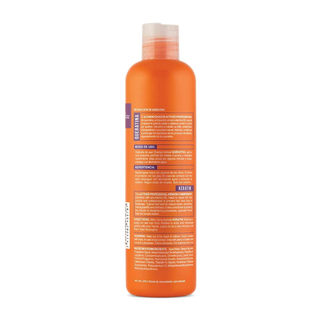 Activee Professional Keratin Hair Conditioner 16 fl. oz. – Hydrolyzed keratin enriched