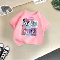 thumbnail image 2 of Camiseta de algodón de verano con dibujos animados de Mickey de Disney para niños, minicamiseta informal de moda para niños y niñas, ropa bonita para niños, 2 of 5
