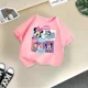 thumbnail image 2 of Camiseta de algodón de verano con dibujos animados de Mickey de Disney para niños, minicamiseta informal de moda para niños y niñas, ropa bonita para niños, 2 of 5
