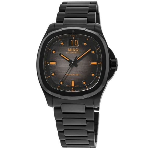 Mido Multifort TV Big Date Automatic Grey Dial Black Steel Men's Watch M049.526.33.081.00