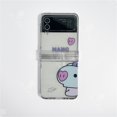 thumbnail image 1 of Funda Para Teléfono Samsung Zflip3 Zflip4 BTSS-7 BT RJ Shooky Cooky Koya Dentro Mang TATA Chimmy D-DAY AgustD Indigo Anti Golpes Cubierta Espacial A Prueba De Caídas Zflip5 Transparente, 1 of 4