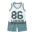 thumbnail image 3 of Hiijoy Infant Boys Casual Sports Outfits Cartoon Print Tank Top & Shorts Set, Sizes 3-9M, 3 of 3