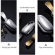 thumbnail image 3 of Mini cuchara de té con mango corto de acero inoxidable, accesorios para juego de té, 3 piezas (plateado), 3 of 5