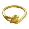 thumbnail image 1 of Anillo tulipán, flor con diseño de nicho en plata de ley S925, anillo abierto, 1 of 5