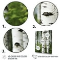 thumbnail image 3 of Designart "White Green Birch Tree III" Landscape & Nature Floater Framed Wall Art Living Room, 3 of 7