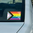 thumbnail image 4 of LGBTQ Pride Sticker,Every One is Welcome Here Pride Sticker, LGBT Friendly Car Window Stickers,Progress Pride Rainbow Heart Flag Stickers, 4 of 8