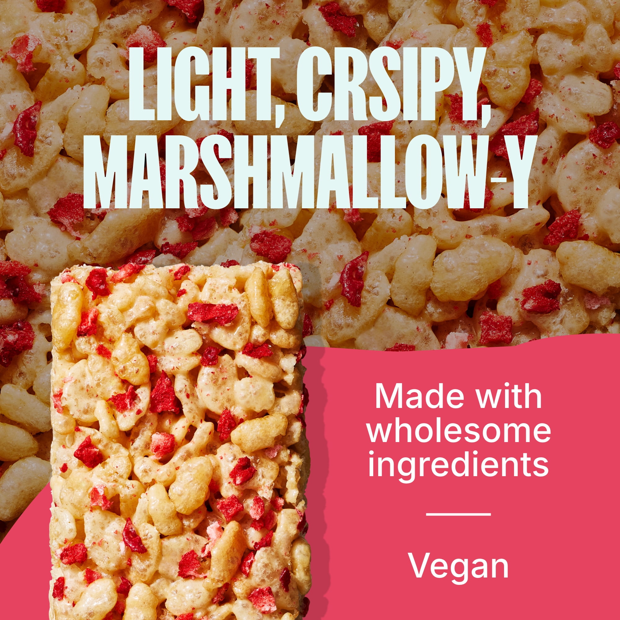 (6 pack) MadeGood Strawberry Crispy Squares 6pk
