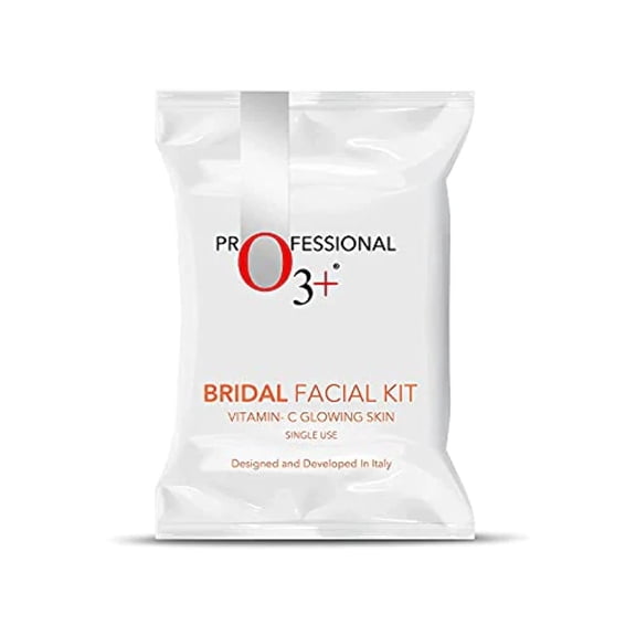 O3 Bridal Facial Kit Vitamin C Glowing Skin for Bright and Radiant Complexion Suitable for All Skin Types (136g, Single Use)