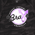 thumbnail image 4 of Inktastic Brave Hodgkins Lymphoma Awareness Violet Ribbon Boys or Girls Baby Bodysuit, 4 of 5