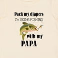 thumbnail image 4 of Inktastic Pack My Diapers I Am Going Fishing with Papa Boys or Girls Baby T-Shirt, 4 of 5