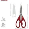 thumbnail image 2 of All Purpose Kitchen Shears With Protective Sheath For Everyday Use, Dishwasher Safe Stainless Steel Scissors With Comfort Grip, 2 of 5