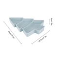 thumbnail image 4 of Bandeja para Navidad Refrigerios Con Forma Plato () Azul, 4 of 4