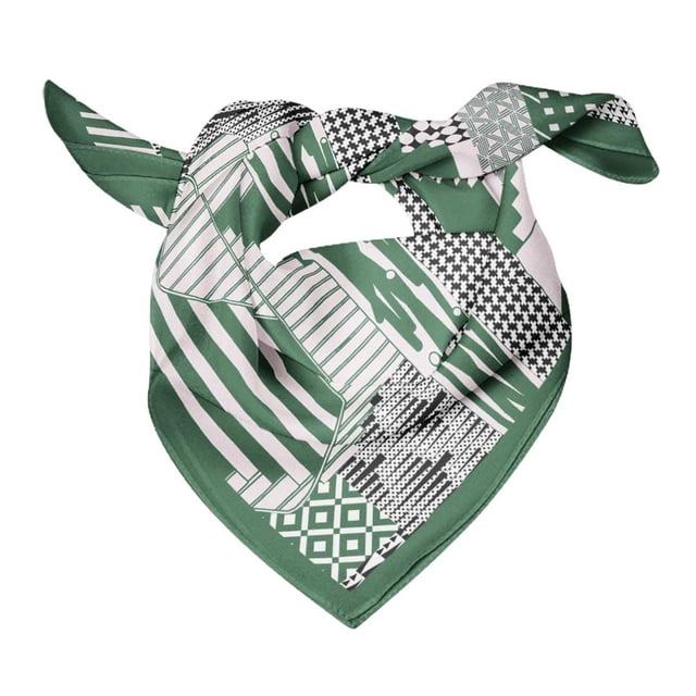 Bimba Womens Rectangular Printed Cotton Voile Scarf Neck Head Wrap-40 x 40 Inches