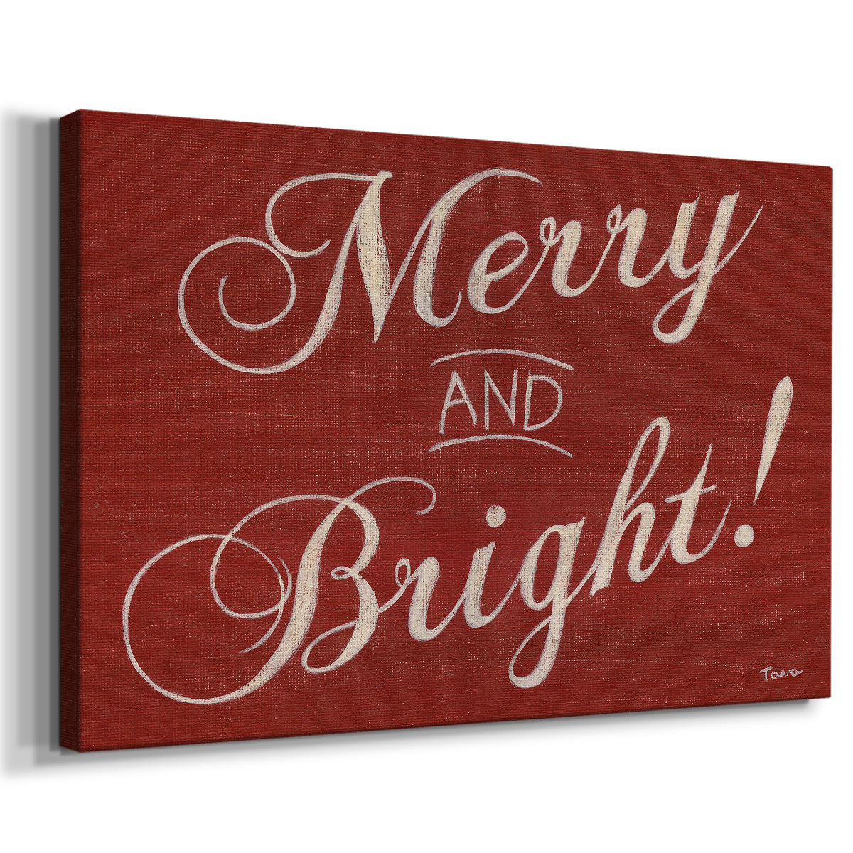 Red Merry and Bright- Gallery Wrapped Canvas