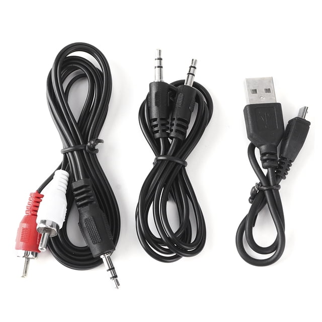 Receptor, transmisor ESTAY Profesional 2-en-1 Extremadamento Ligero Con 3 Cable de Alimentacia para Automóvil para TV para PC