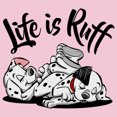 thumbnail image 2 of Girl's One Hundred and One Dalmatians Life is Ruff Graphic Tee Light Pink Small, 2 of 4