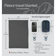 thumbnail image 2 of Litume Travel Blanket Lightweight and Breathable, 67 x 48 Soft Airplane Blanket for Travelers, Foldable Camping Sheet with Stuff Sack for Train, Camp, Traveling (Velvet / Fleece), 2 of 7