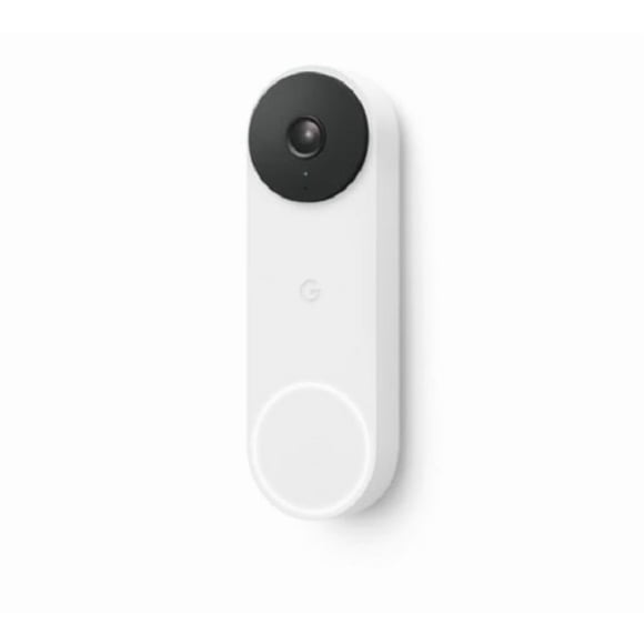 Appareil Photo Sonnette Vidéo Filaire Remis à Neuf Google Nest 7046702 2e Gén. avec Vision Nocturne, Neige