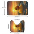 thumbnail image 3 of Yiaed Cartoon Swimming Yellow Duck Print Bathroom Mat Set 2 Pieces Mat Anti-Skid Pad Ultra Soft and Absorbent Bathroom Bath Mat Contour Bath Rugs for Toilet Base, 3 of 6