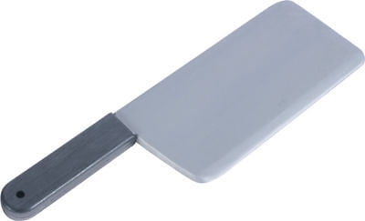 Artificial Fake Meat Cleaver Knife Halloween Prop Scary Plastic Butcher by