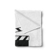 thumbnail image 2 of Movie Theater Soft Flannel Fleece Throw Blanket, Realistic Illustration of a Clapper Board for Film and Video Industry, Cozy Plush for Indoor and Outdoor Use, 50" x 70", Black White, by Ambesonne, 2 of 5