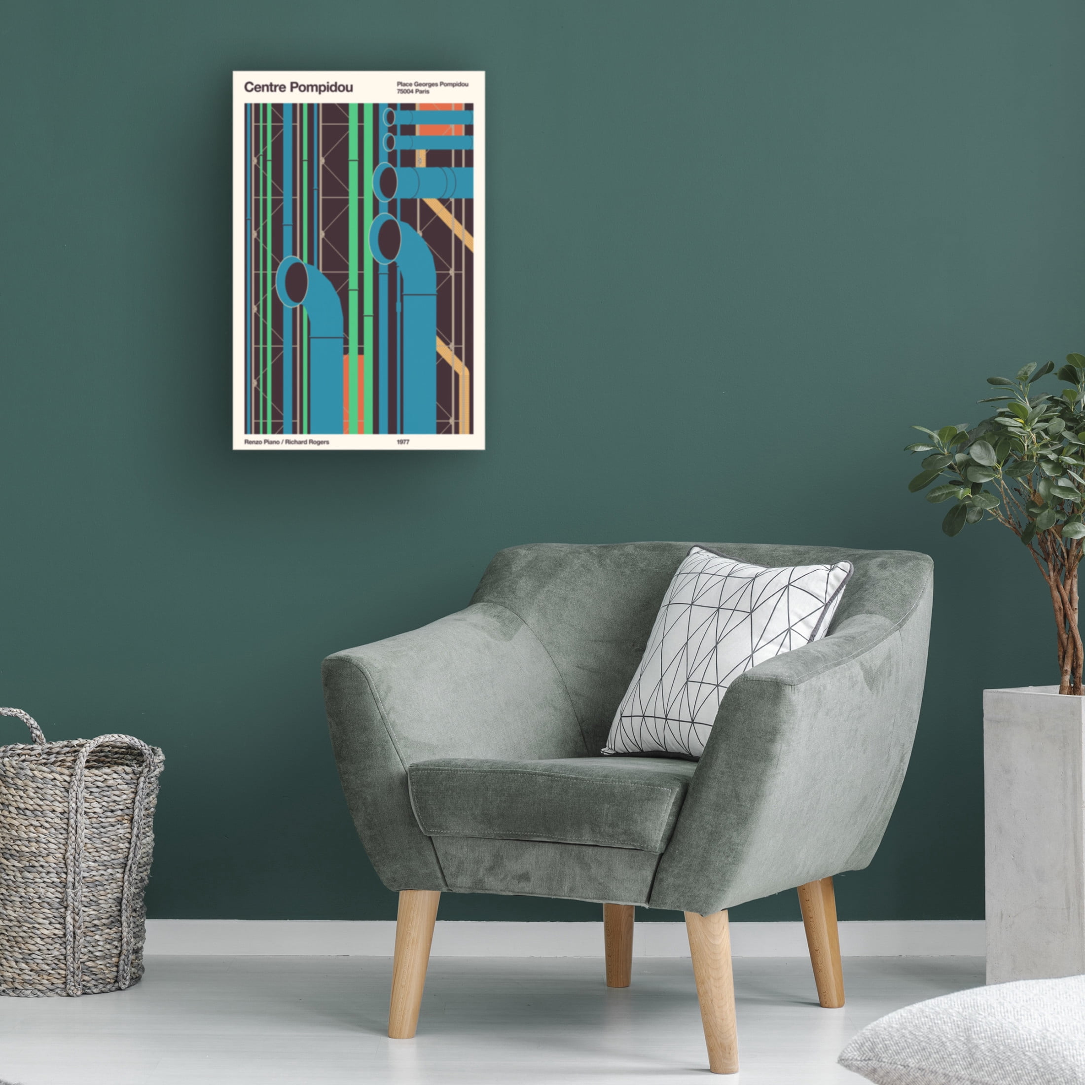 Trademark Fine Art Florent Bodart Pompidou Canvas Wall Art