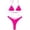 Hot Pink, variant on Glisme Black Bikini Sets For Women Two Piece Sporty Swimsuit With Removable Pads Stylish Bikini Set For Active Swimwear For Beach Play